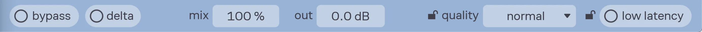 The footer section, located in the bottom of the plug-in's user interface.