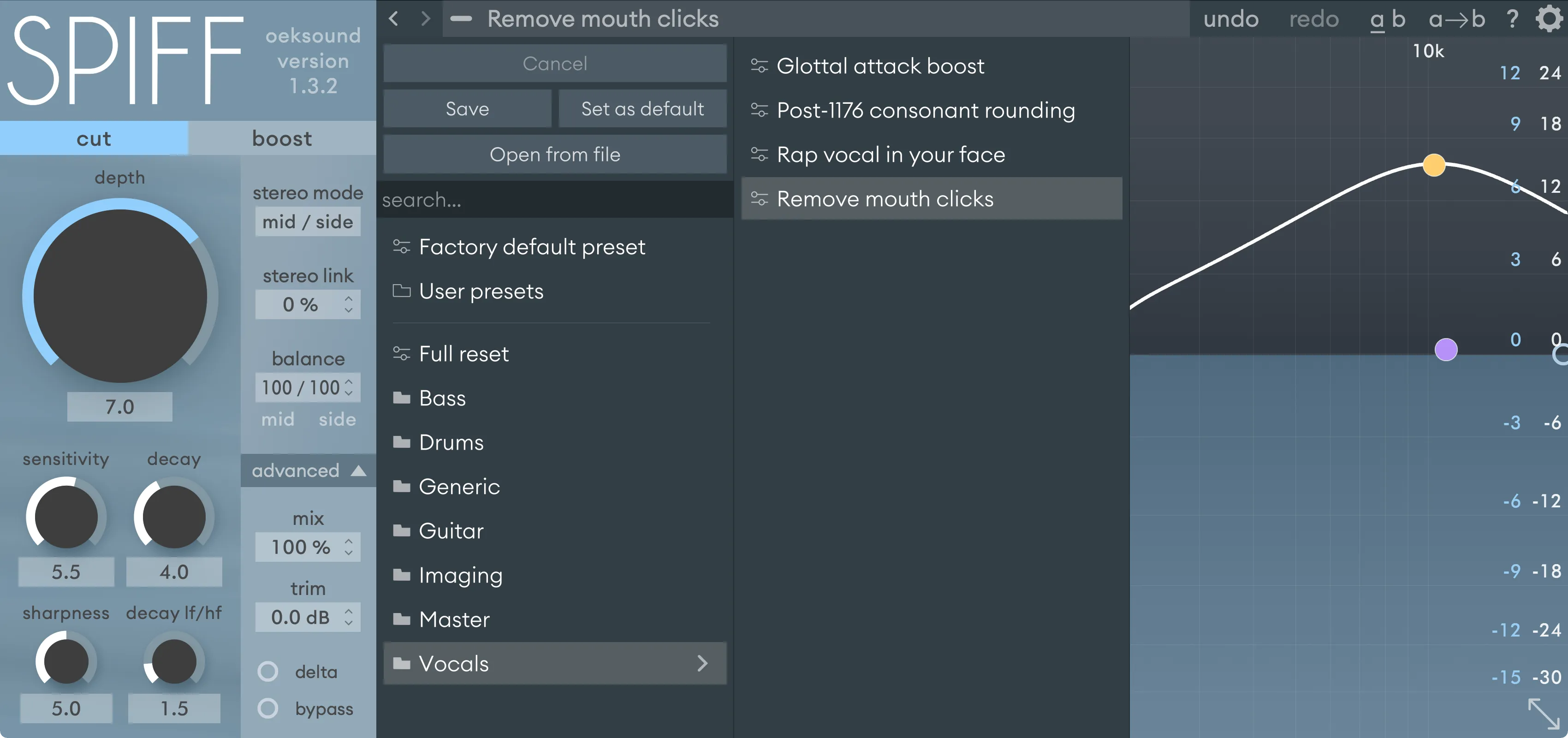 Screenshot of spiff