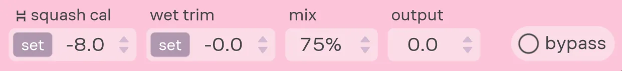 Output and calibration