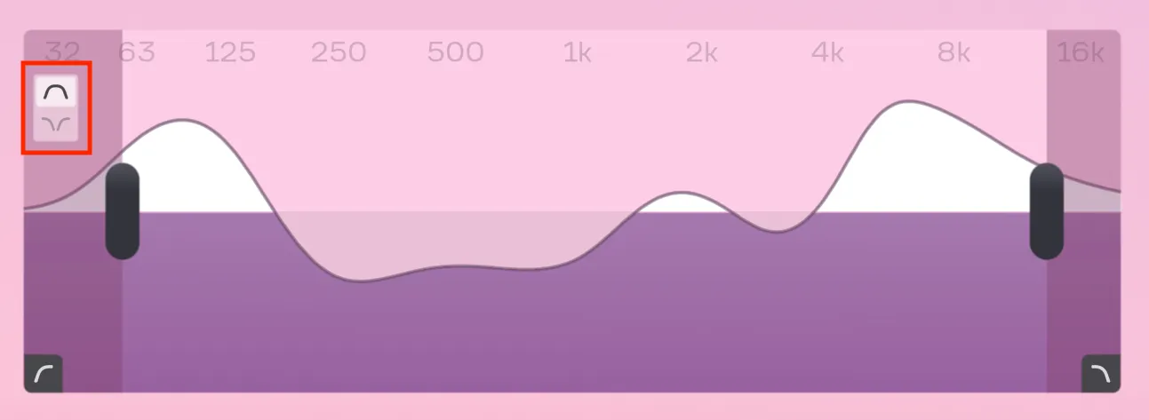 Include and exclude modes highlighted