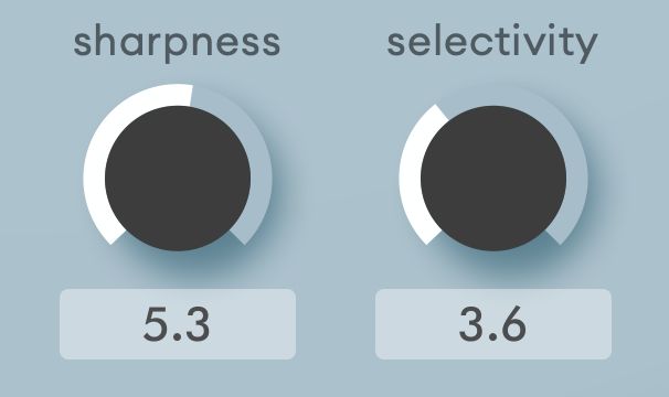 Sharpness and selectivity controls